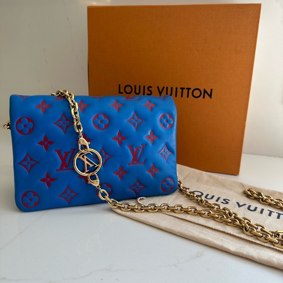 SOLD***Authentic bleu pochette coussin - Picture 6 of 16